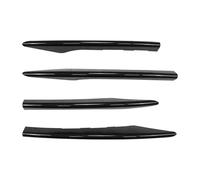 Lot de 4 garnitures décoratives de rechange pour feux de brouillard avant de voiture Benz pour Benz pour grille avant sport de W213 E260 E300 E450 E53 2021 2022 2023 (chromé) (aspect carbone)