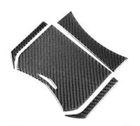 Lot de 4 garnitures en fibre de carbone pour console centrale Cadillac pour CTS 2008 2009 2010 2011 2012 2013 accessoires d'intérieur autocollants décoratifs