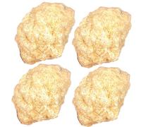 Lot de 4 géodes de quartz de qualité supérieure à briser soi-même I Fermé I Géodes porte-bonheur I Plaisir de fête I Cassez la vôtre | Magnifiques cristaux blancs (XL 5 cm Lot de 4 pièces)