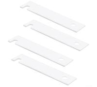 Lot de 4 glissières de roulement WE03X37319 pour sèche-linge GE Hotpoint, remplace WE3M51 DE7319 AP7217725 ABS Kit de patins de tambour réduisant la friction et l'usure pour un mouvement fluide du