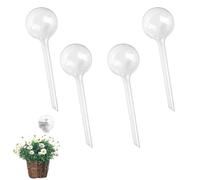Lot de 4 Globe d'arrosage Automatique Boules d'Irrigation pour Plante | Transparent Distributeur Eau Plantes pour l'Intérieur l'Extérieur