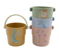 Lot de 4 gobelets de bain Safari Friends