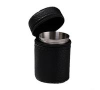 Lot de 4 gobelets empilables en acier inoxydable 30/70/160 ml avec étui de transport léger (70 ml)