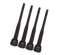 Lot de 4 gobelets en silicone noir pour l'élevage - Design hygiénique pour une traite efficace - Ventouse douce