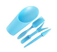 Lot de 4 godets pour semis de jardinière de jardin, cuillères, plantes grasses, semis, bonsaï, outils de forage, accessoires