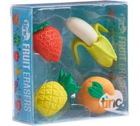 Lot De 4 Gommes Fantaisie,En Forme De Fruit,Pour Enfants,Correction Facile Des Erreurs,Utilisation À L'école Et Aux Devoirs,Emballage Cadeau Coloré,Gommes À Crayons