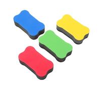 Lot de 4 gommes magnétiques effaçables à sec pour tableau noir, fournitures pour enseignants, outils de nettoyage pour tableau blanc (7 × 4 × 2 cm)