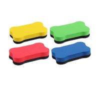 Lot de 4 gommes pour tableau blanc en forme d'os pour tableau blanc - Gommes de bureau pour l'école, la salle de classe, le tableau blanc - Gommes en forme d'os