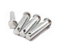 Lot De 4 Goupilles À Chape À Un Trou, Goupilles De Verrouillage À Tête Plate M14, for Loquet De Remorque, Réparations Mécaniques, Installation De Meubles, Équipements Industriels(M14x35mm)