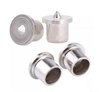 Lot de 4 goupilles centrales de perçage 6/8/10/12 mm, outil d'alignement du travail du bois pour un marquage précis des trous, construction en acier massif, projets de bricolage et de menuiserie