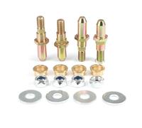 Lot de 4 goupilles de charnière de porte de voiture en acier inoxydable et kit de bagues plates 8902553 pour Chevrolet 4DR 2000-2006