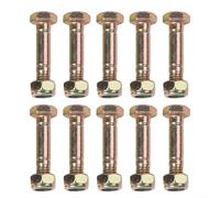 Lot de 4 goupilles de cisaillement et écrous pour souffleuse à neige Ariens 52100100 Pro, modèles de 66, 71, 81, 81, 167 cm, boulons de rechange en métal pour un fonctionnement fluide, durable pour Ki