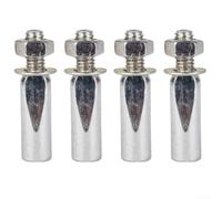 Lot de 4 goupilles fendues de vélo pour vélo 9 5 mm 3/8 broches standard avec écrou et rondelle compatibles avec pédalier Raleigh