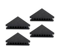 Lot de 4 grandes bases triangulaires en EVA pour équipement audio professionnel et supports de caméra offrant une stabilité supérieure et une base antichoc