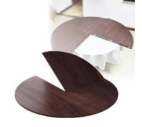 Lot de 4 grandes tables rondes pliables en bois - Gain de place - Facile à assembler pour maison, restaurant, hôtel, cadre commercial - Blanc - 200 cm