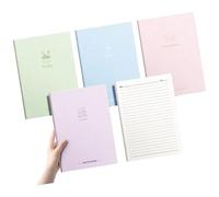 Lot de 4 grands carnets de notes lignés avec 80 pages lignées de 17,8 x 25,4 cm pour écrire, noter, planificateur professionnel