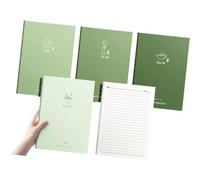 Lot de 4 grands carnets de notes lignés avec 80 pages lignées de 17,8 x 25,4 cm pour écrire, noter, planificateur professionnel