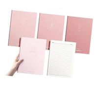 Lot de 4 grands carnets de notes lignés avec 80 pages lignées de 17,8 x 25,4 cm pour écrire, noter, planificateur professionnel