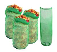 Lot de 4 grands sacs réutilisables pour déchets de jardin, collecteur de feuilles avec cordon de fermeture pour nettoyage d'entrée, véranda, parc, balcon et jard