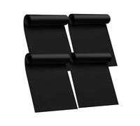 Lot de 4 grands tapis de four résistants pour fond de four - 43,2 x 63,5 cm - Revêtement mat réutilisable pour électrique, gaz, grille-pain et grils, sans BPA et PFOA, essentiels de cuisine, noir