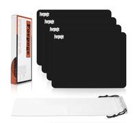 Lot de 4 grands tapis en silicone anti-adhésif pour moulage de résine - 40 x 30 cm - Format A3