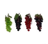 Lot de 4 grappes de raisin artificielles pour une décoration élégante de la maison et la planification d'événements