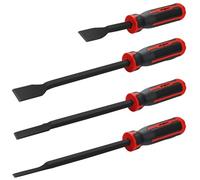 Lot de 4 grattoirs à joint, grattoir, kit de grattoir de voiture en carbone avec têtes de frappe en métal, 23 mm, 23 mm, 11 mm, 8 mm Kit d'outils de voiture pour enlever les joints, les résidus de