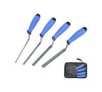 Lot de 4 grattoirs à joints résistants à la rouille avec poignée ergonomique et étui transparent inclus pour réparation à la maison Outil de pointage en acier inoxydable