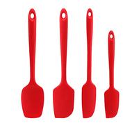 Lot de 4 grattoirs de cuisson en silicone de qualité alimentaire pour gâteaux et pâtisseries