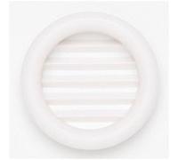 Lot de 4 grilles d'aération abs naturel Diam.4 cm