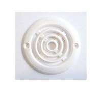 Lot de 4 grilles d'aération abs naturel Diam.6.4 cm
