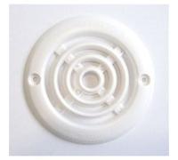 Lot de 4 grilles d'aération abs naturel Diam.6.4 cm G