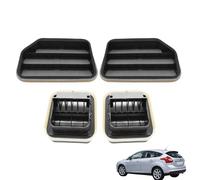 Lot de 4 grilles d'aération intérieures pour pare-chocs arrière compatibles avec Ford Focus MK3 5 portes Hatchback 2011-2018, ensemble en plastique arrière gauche et droit