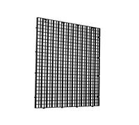 Lot de 4 grilles d'isolation pour Fond d'aquarium - en Plastique - Taille L - Noir