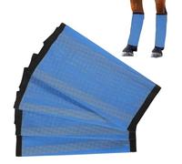 Lot de 4 guêtres anti-mouches réutilisables en maille respirante pour plus de confort, soulager la fatigue des jambes et réduire le piétinement