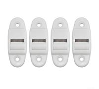 Lot de 4 guides de courroie pour volet roulant, matériau PVC pour une utilisation durable, compatible avec les courroies de 14 mm, design monté, taille compacte 6 x 2 3 cm