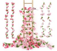 Lot de 4 guirlandes de fleurs de cerisier - 230 cm - Décoration de fleurs de cerisier - Guirlande de fleurs de cerisier - Guirlande de fleurs de cerisier - Guirlande de fleurs de cerisier - Pour