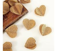 Lot de 4 guirlandes en papier vintage en forme de cœur pour journaux à suspendre pour anniversaire, fête des mères, Saint-Valentin, fiançailles, mariage, fête d'anniversaire (cœur vintage)