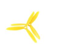 Lot De 4 Hélices 6045 6 X,5 Pouces À 3 Pales, Entraînement Direct CW CCW, en Plastique, Compatibles avec Les Quadricoptères RC (2 Paires)(Orange)