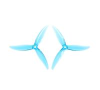 Lot de 4 hélices PC tripales MCK de 5,1 Pouces, 2CW + 2CCW, for Drones FPV Freestyle J-uicy S-Bang, pièces de Bricolage B(MCK Blue 2 Pairs)