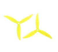 Lot de 4 hélices PC tripales MCK de 5,1 Pouces, 2CW + 2CCW, for Drones FPV Freestyle J-uicy S-Bang, pièces de Bricolage B(MCK Yellow 2 Pairs)