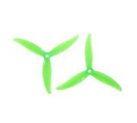 Lot de 4 hélices PC tripales MCK de 5,1 Pouces, 2CW + 2CCW, for Drones FPV Freestyle J-uicy S-Bang, pièces de Bricolage B(MCK Green 2 Pairs)