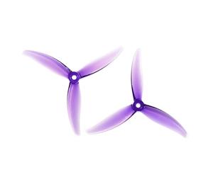 Lot de 4 hélices PC tripales MCK de 5,1 Pouces, 2CW + 2CCW, for Drones FPV Freestyle J-uicy S-Bang, pièces de Bricolage B(MCK Purple 2 Pairs)