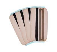 Lot de 4 housses anti-mouches pour chevaux, design enveloppant en pour une couverture respirante et un temps de toilettage stable Housses anti-mouches en pour chevaux par temps chaud, Champagne