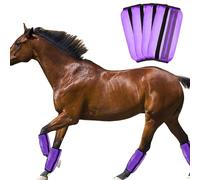 Lot de 4 housses anti-moustiques pour pattes de cheval, taille universelle, leggings en maille fine, bottes de mouche pour chevaux, leggings respirants, bandages de protection pour les jambes des