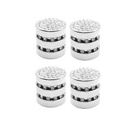 Lot de 4 housses de boutons et boutons de décoration intérieure de voiture, plusieurs styles pour option pour bouton poussoir de démarrage