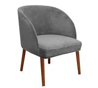 Lot de 4 housses de chaise de salle à manger du milieu du siècle en velours avec dossier incurvé pour cuisine, salle à manger, cuisine et bureau