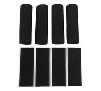 Lot de 4 housses de fixation à crochets et boucles pour poignée en mousse de caoutchouc NBR - Coussinet de tube tampon léger absorbant les chocs pour équipement d'exercice de vélo