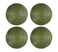 Lot de 4 housses de pieds antidérapantes pour chaises d'extérieur pliantes - Angles réglables pour différentes tailles de pieds (vert)