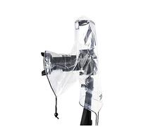 Lot de 4 Housses de Pluie Transparentes pour Appareil Photo Reflex numérique Canon Nikon Fujifilm Sony Olympus Panasonic et Autres avec Objectif et Flash montés sur Chaussure - 2 Types
